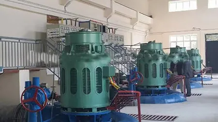 Поворотно-лопастная турбина на гидроэлектростанции заказчика